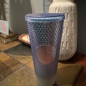 Starbucks Blue Ombré Textured Tumbler with Straw